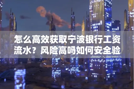 怎么高效获取宁波银行工资流水？风险高吗如何安全验证？