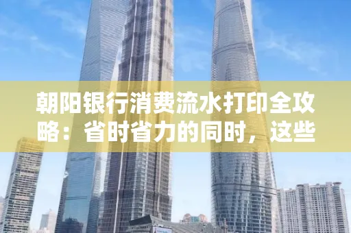 朝阳银行消费流水打印全攻略：省时省力的同时，这些坑别踩！